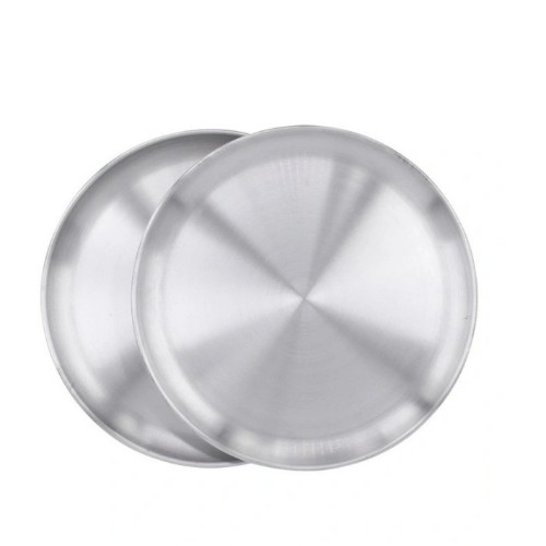 Myer The Cooks Collective  Pizza Tray Pack 36cm/14" Set of 2 in Silver