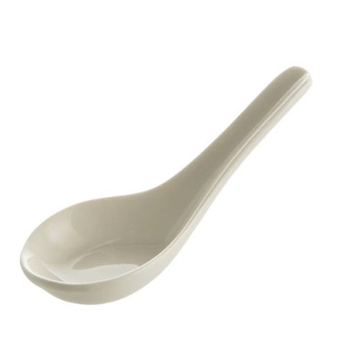 Porcelain Chinese Spoon - Wheel & Barrow