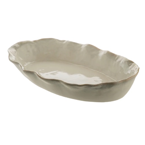 Monaco White Oval Platter - Wheel & Barrow