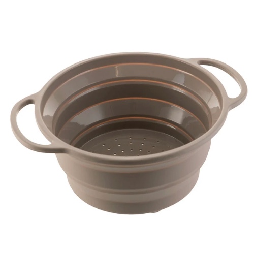Collapsible Silicone Grey Strainer