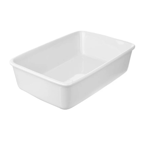 Lasagna Dish Rectangle White - Wheel & Barrow