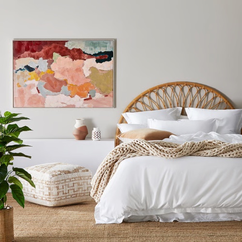 600TC Bamboo Cotton White Quilt Cover Set - Adairs