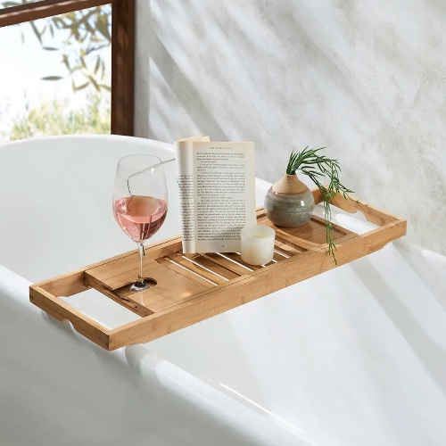 Extendable Bamboo Bath Caddy - Bed Bath N Table