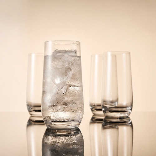 Salut Highball Glasses Set of 4 - Salt & Pepper