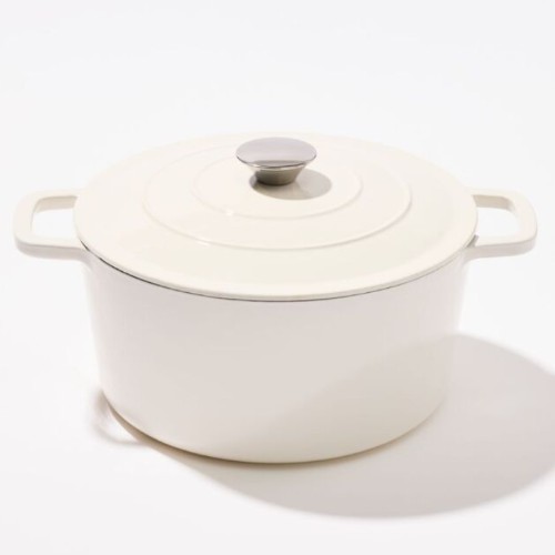 Smith + Nobel - Traditions Cast Iron Casserole Pot Almond 5L