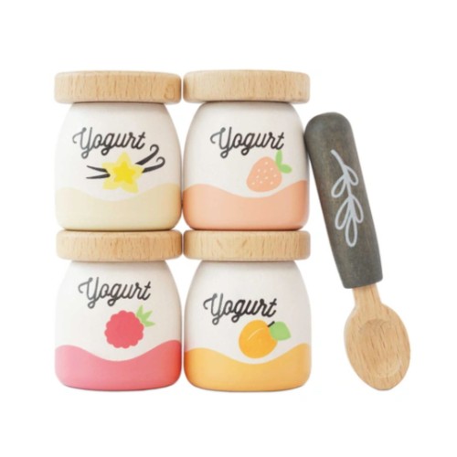 Wooden Yoghurt Set