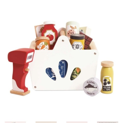 Wooden Grocery Basket