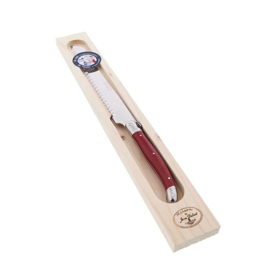Red 32cm Bread Knife by Laguiole