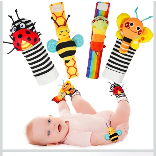 Baby rattle socks