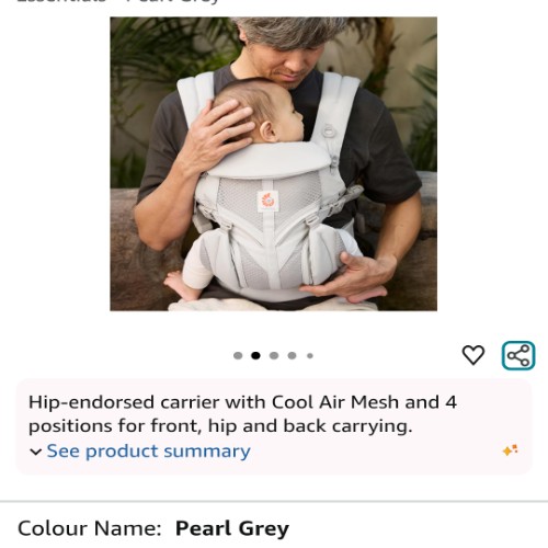 Ergobaby Omni 360 Cool Air Mesh Baby Carrier