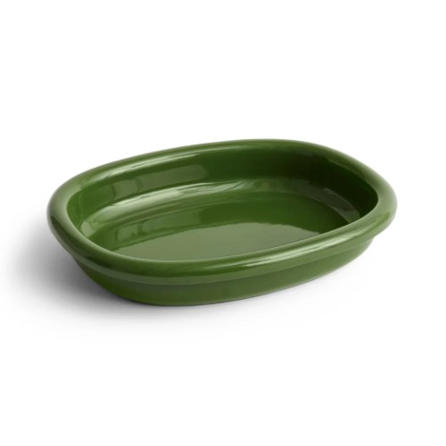 Barro Oval Dish, Large Green
