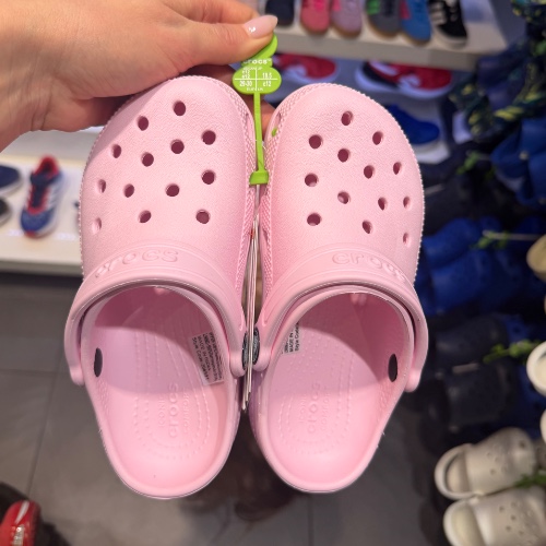 Crocs pink milk or Lavender