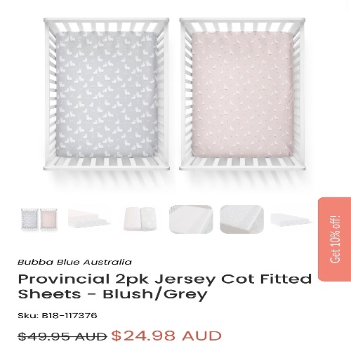 Cot fitted sheets