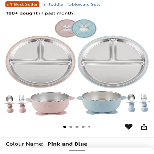 Stainless steel tableware set