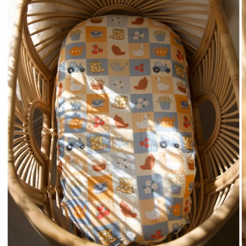 Fitted sheets and quilt set - Bassinet