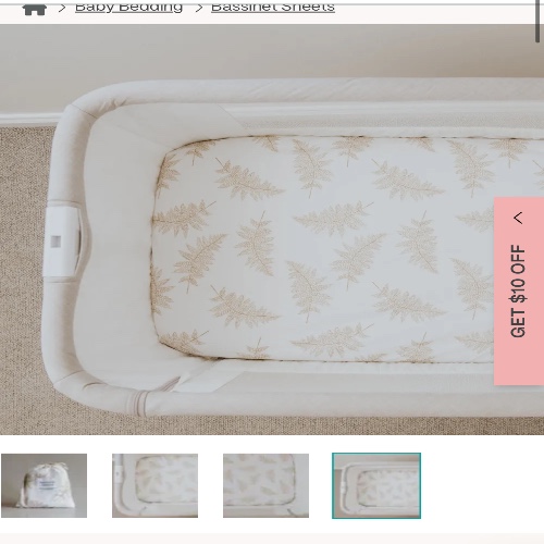 Waterproof cot sheet - small