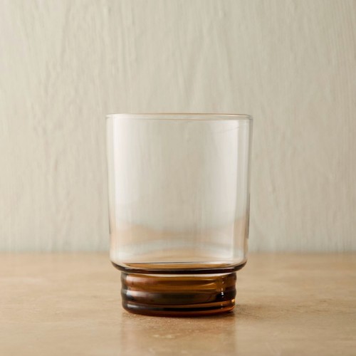 Grooved Stem Double Old Fashioned Glasses