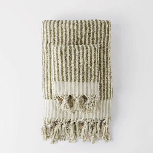Ama Stripe Towels x4