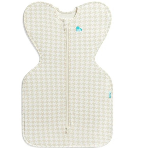 Love To Dream: Swaddle Up Sleep Bag 1.0T Original Stretch Cotton Houndstooth Tan