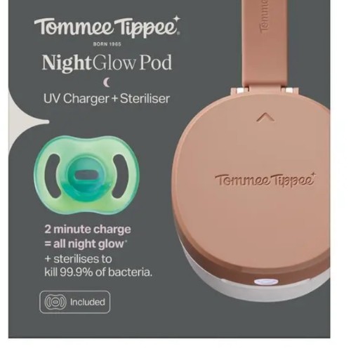 Tommee Tippee: UV Night Glow Pod + Ultralight Soother