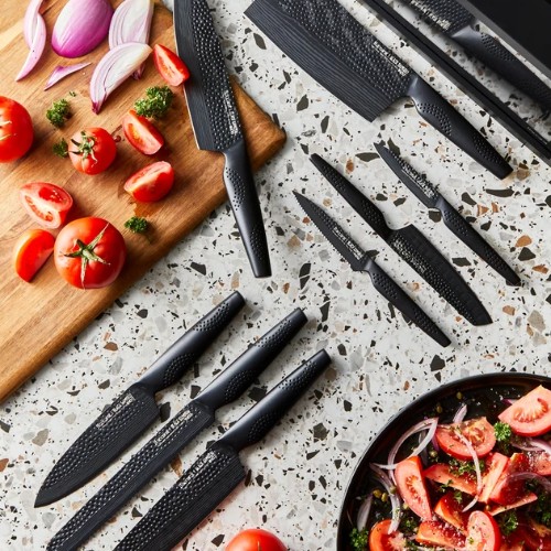 Baccarat BLACK SAMURAI Knife Block 9 Piece