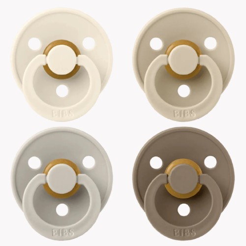 Bibs dummy 4pk size 1 (ivory/sand/vanilla/dark oak)