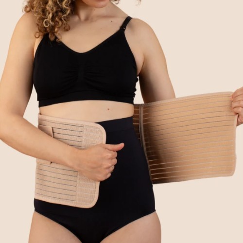 Postpartum belly band, size M (tan)