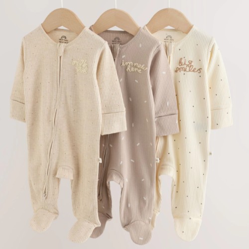 Neutral milk club two-way zip sleepsuits