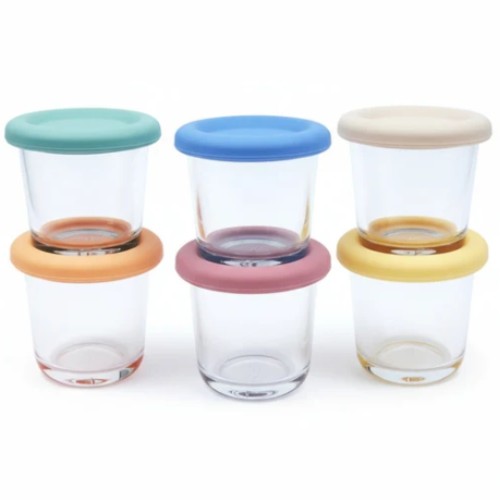 Elk & Friends low tox glass baby food storage jars