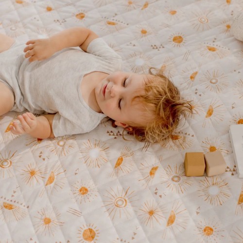 Waterproof padded play mat (Bohemian sunshine)