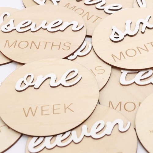 Baby milestone cards