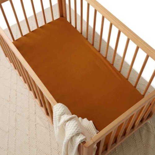 Snuggle Hunny Kids fitted cot sheet (bronze)