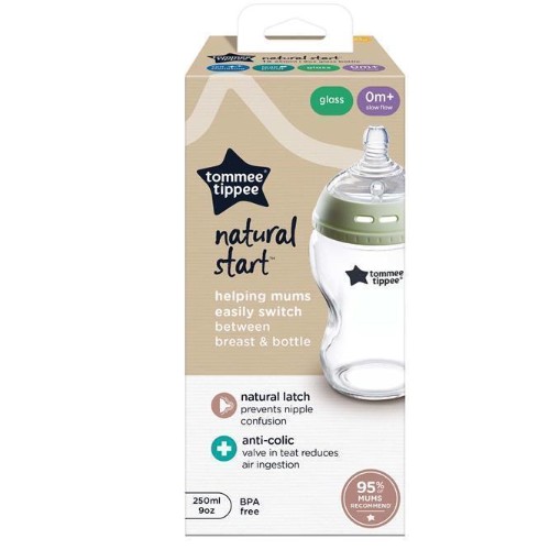 Glass feeding bottles