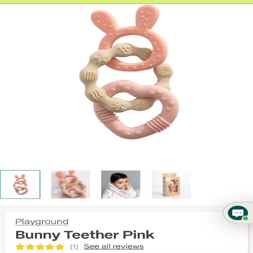 Bunny Teether Pink