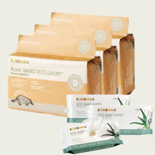 3 Packs of Nappies + 3 Packs of Wipes - $94.95