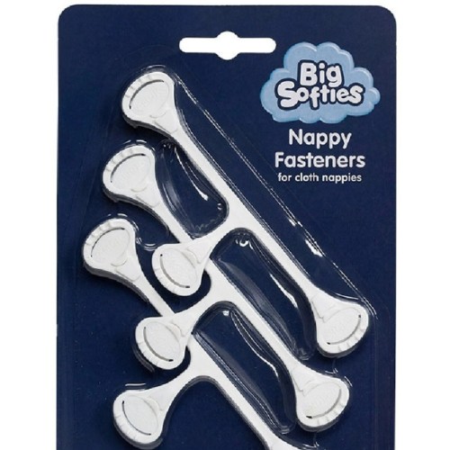 Nappy Fasteners - white - $9.95