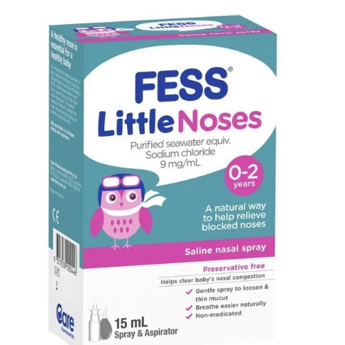Fess Little Noses Saline Nose Spray + Aspirator 15ml - $10.49