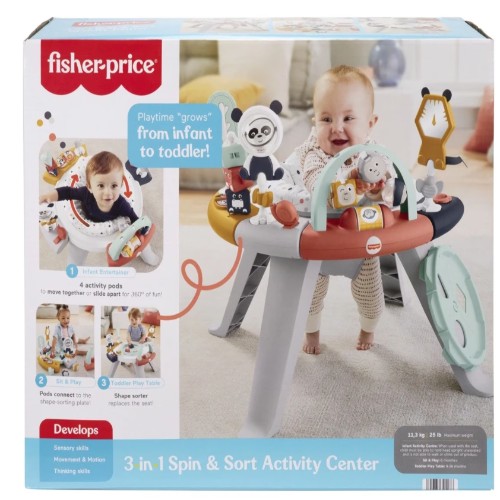Fisher-Price 3-in-1 Spin and Sort Activity Centre