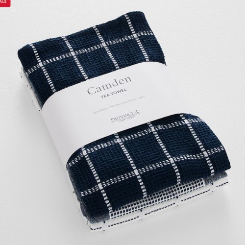 Camden Tea towel pack Navy
